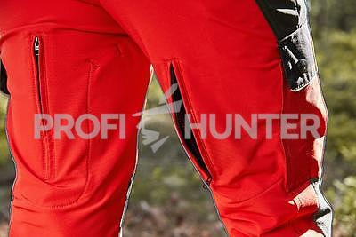 Dámské ochranné kalhoty proti zbraním černé zvěře - červené, XS - 5